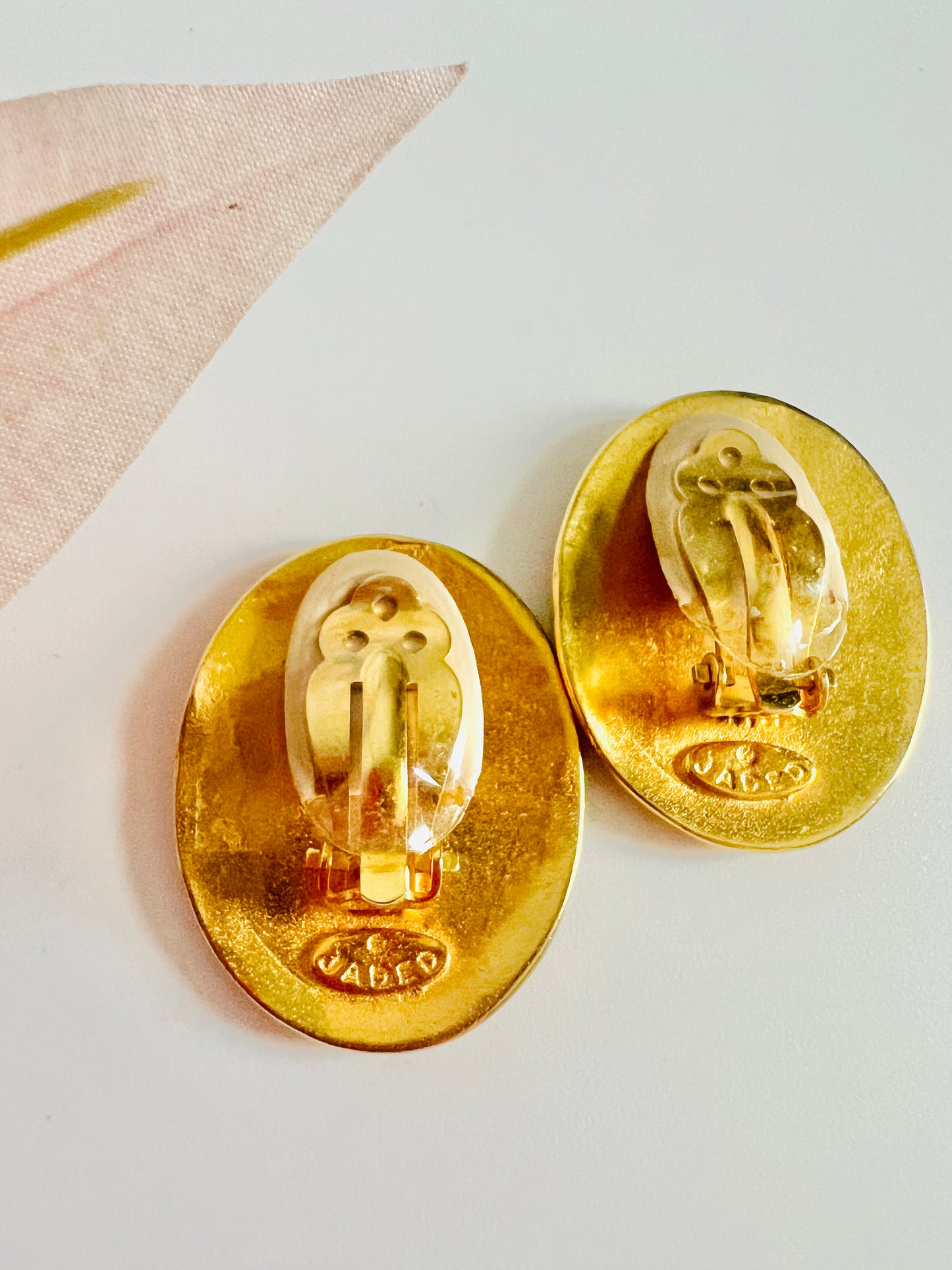 Three Muses 24K Goldplated Jaded NYC Clip Earrings