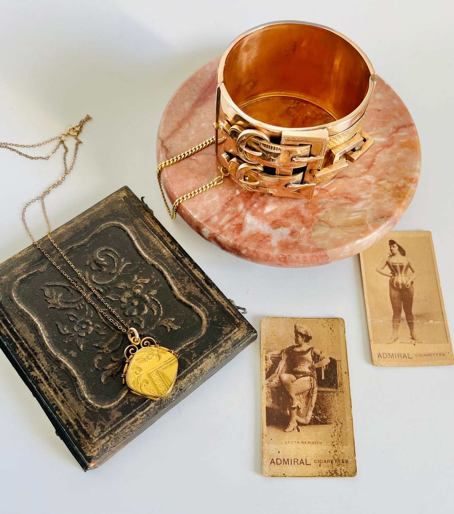 Antique Edwardian Gold Filled Diamond Shaped Locket