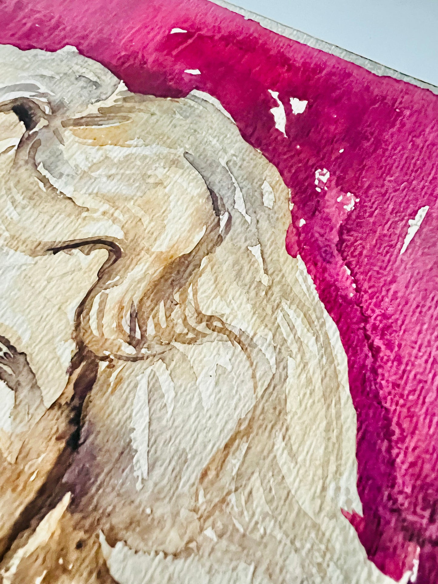 Vintage Handpainted One of A Kind Two Sided Artwork
