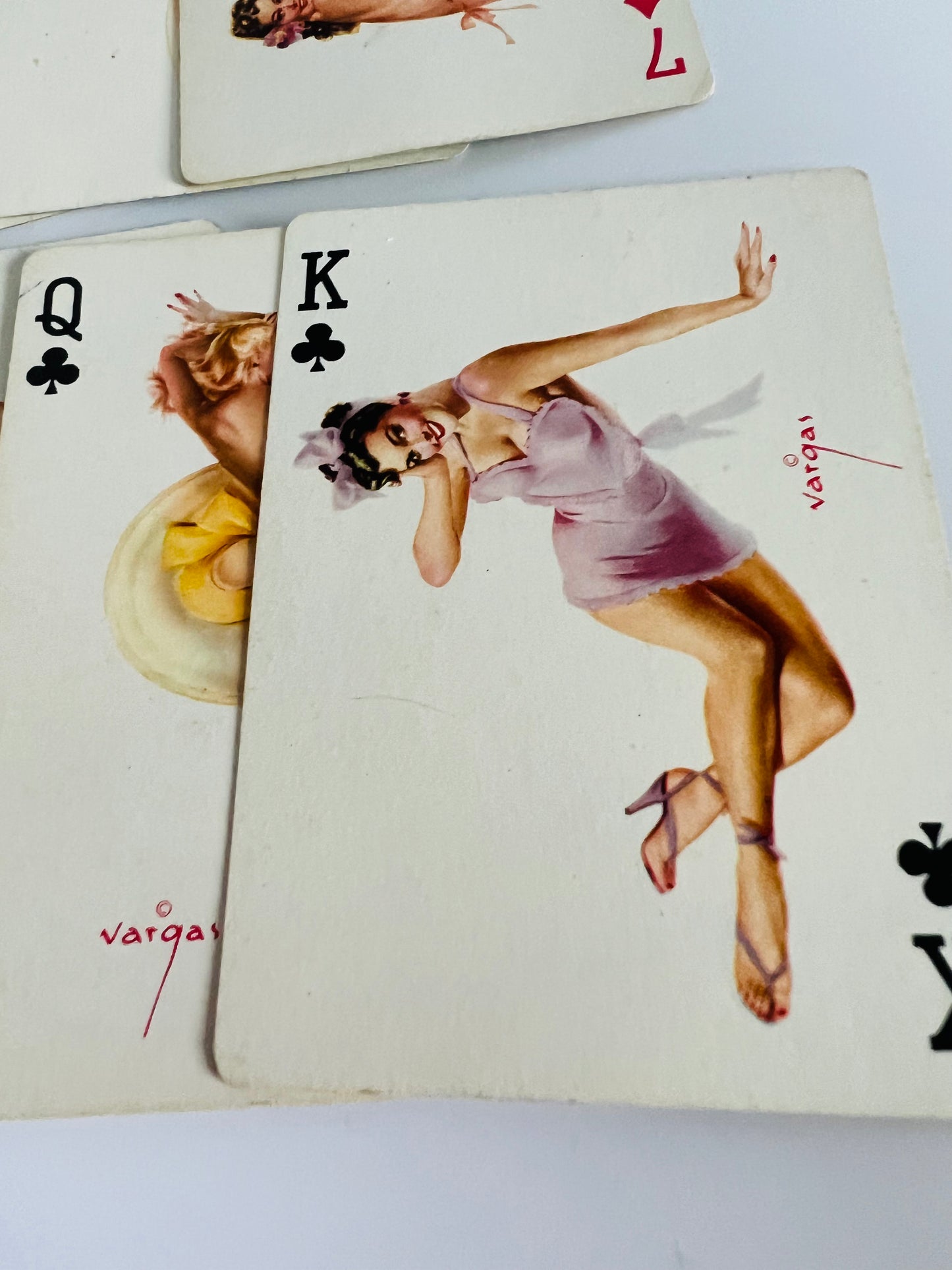 Vintage 1950s Vargas Girls Playing Cards Set of 15