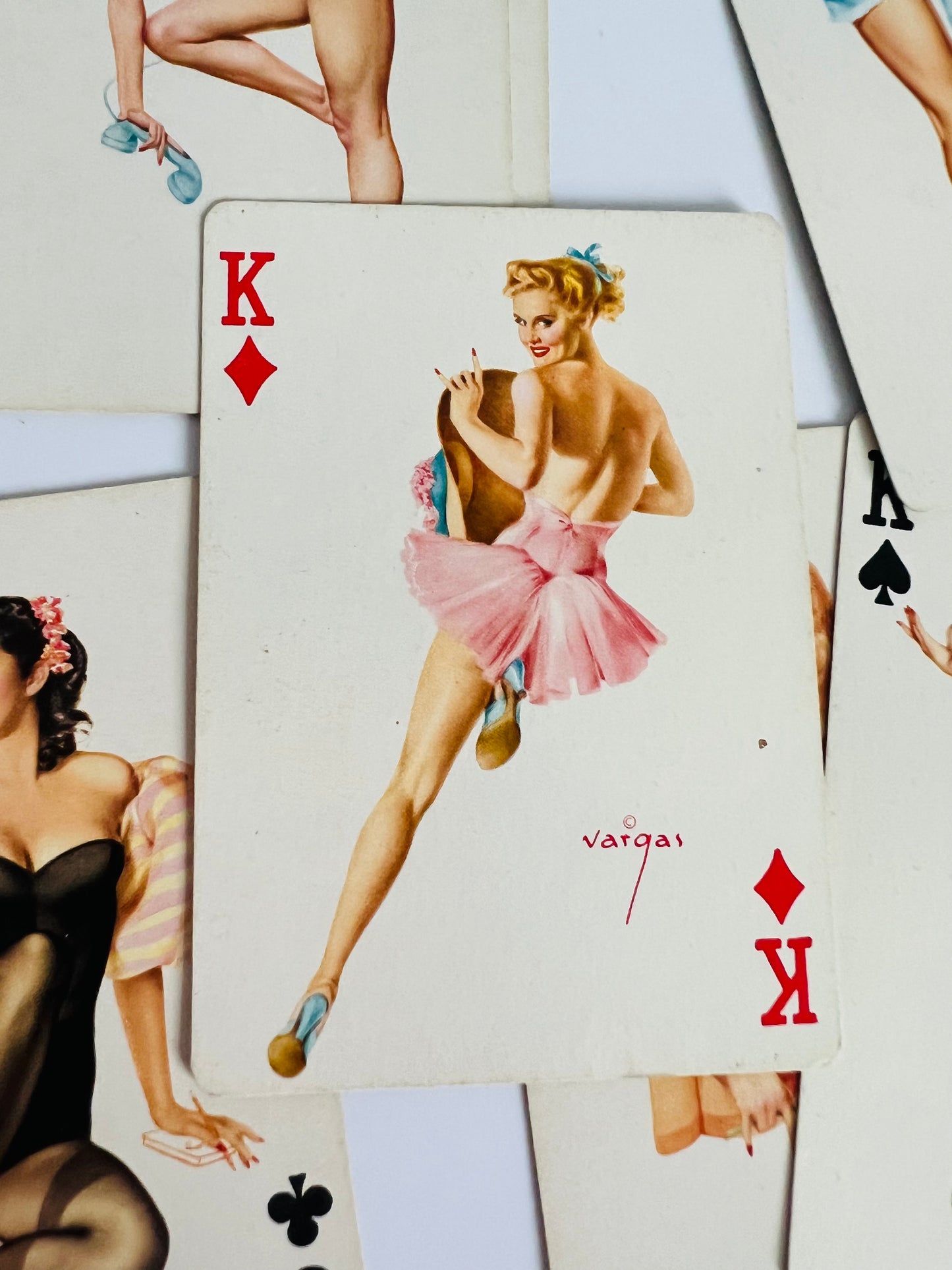Vintage 1950s Vargas Girls Playing Cards Set of 15