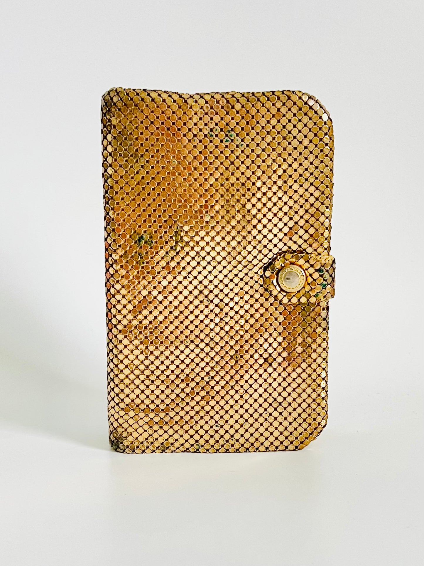 MidCentury Gold Mesh Snap Closure Grooming Kit