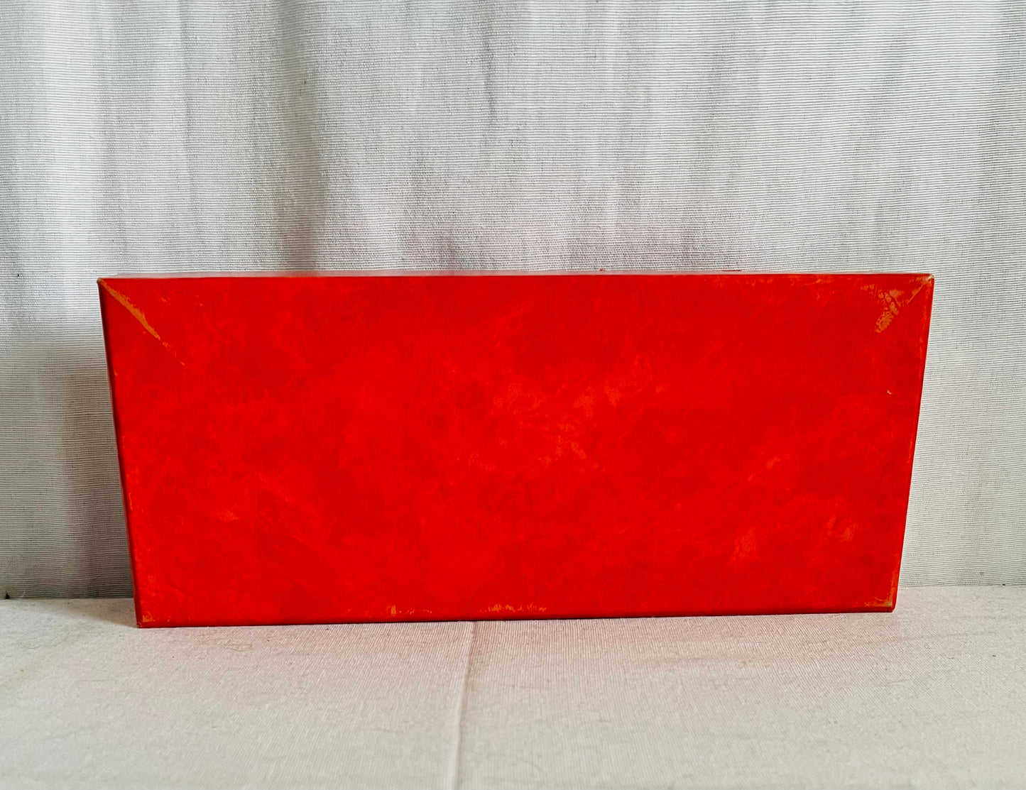 Vintage 1950s Orange Daisy Glove Box with Gloves