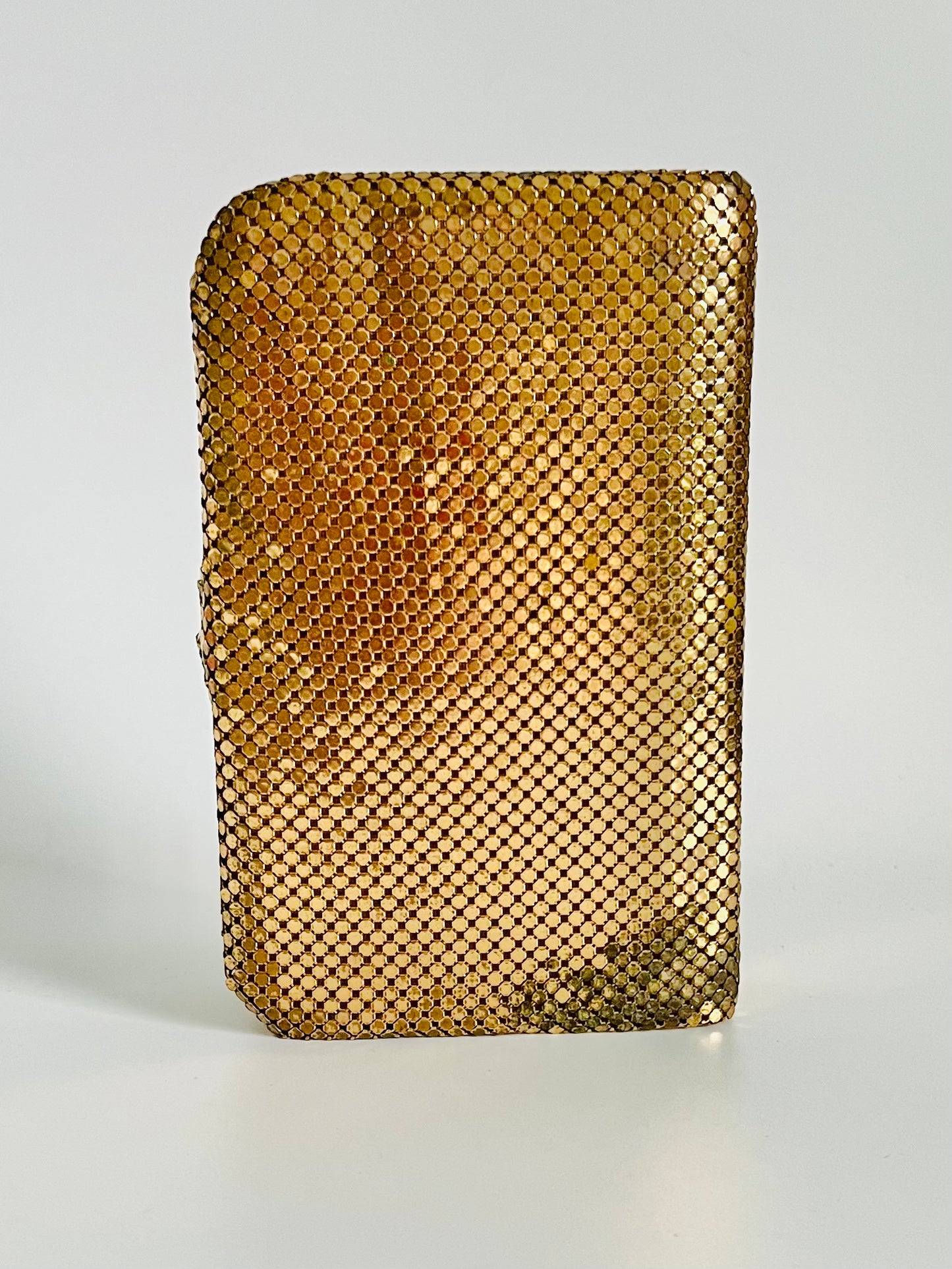 MidCentury Gold Mesh Snap Closure Grooming Kit