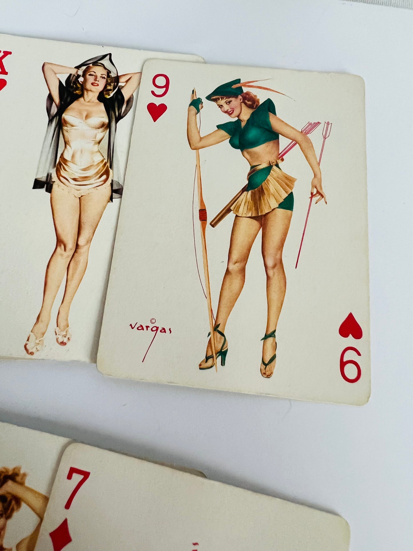 Vintage 1950s Vargas Girls Playing Cards Set of 15