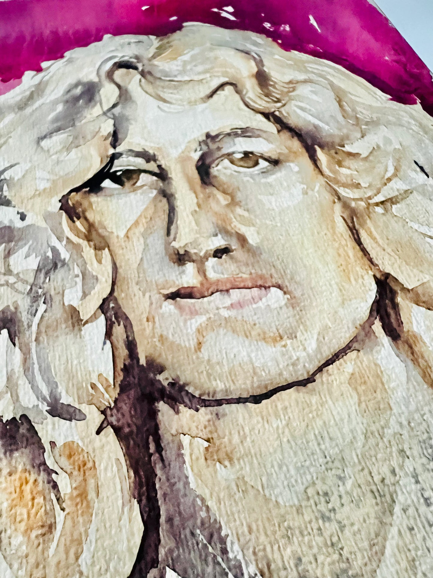 Vintage Handpainted One of A Kind Two Sided Artwork