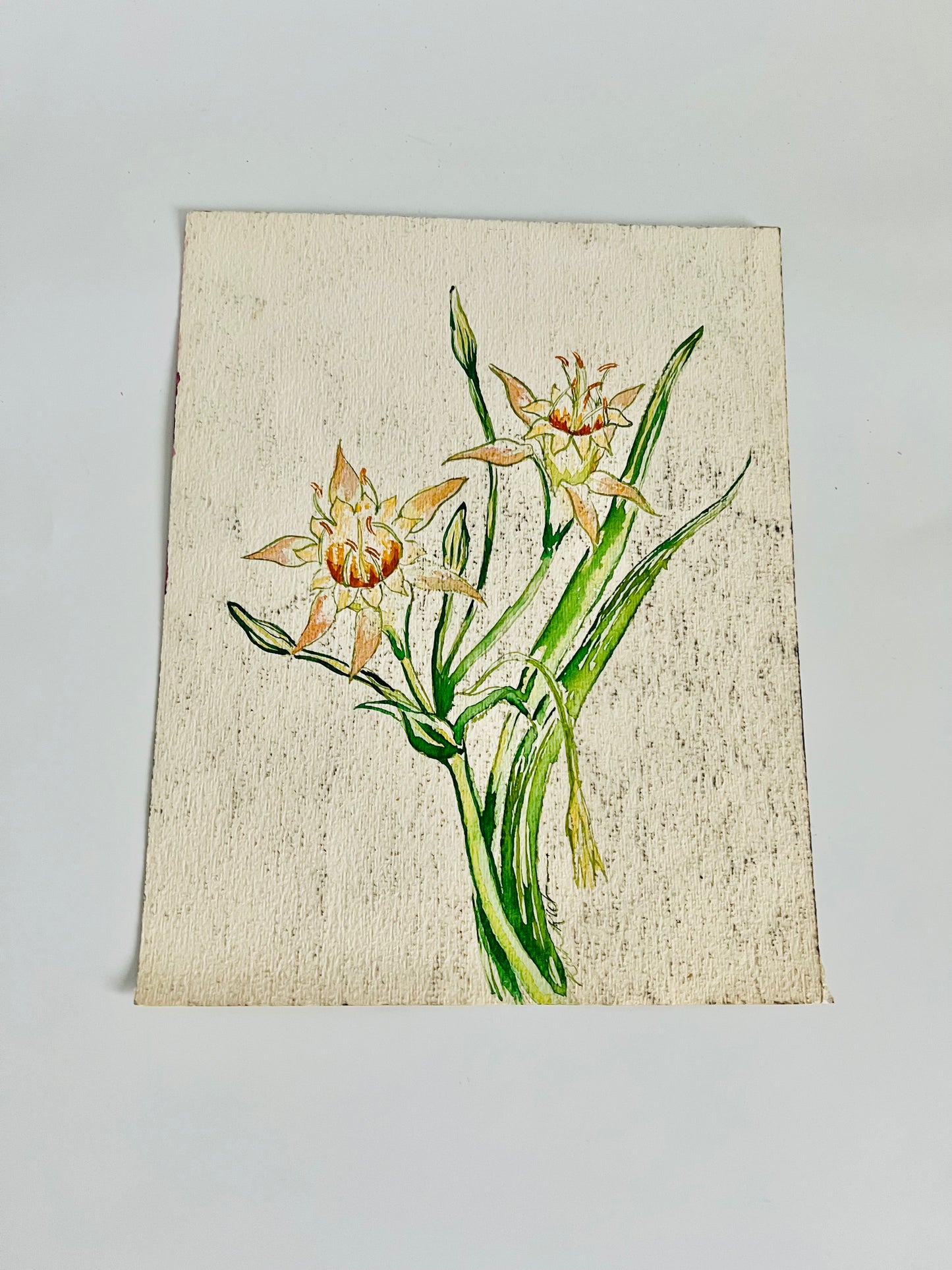 Vintage Handpainted One of A Kind Two Sided Artwork