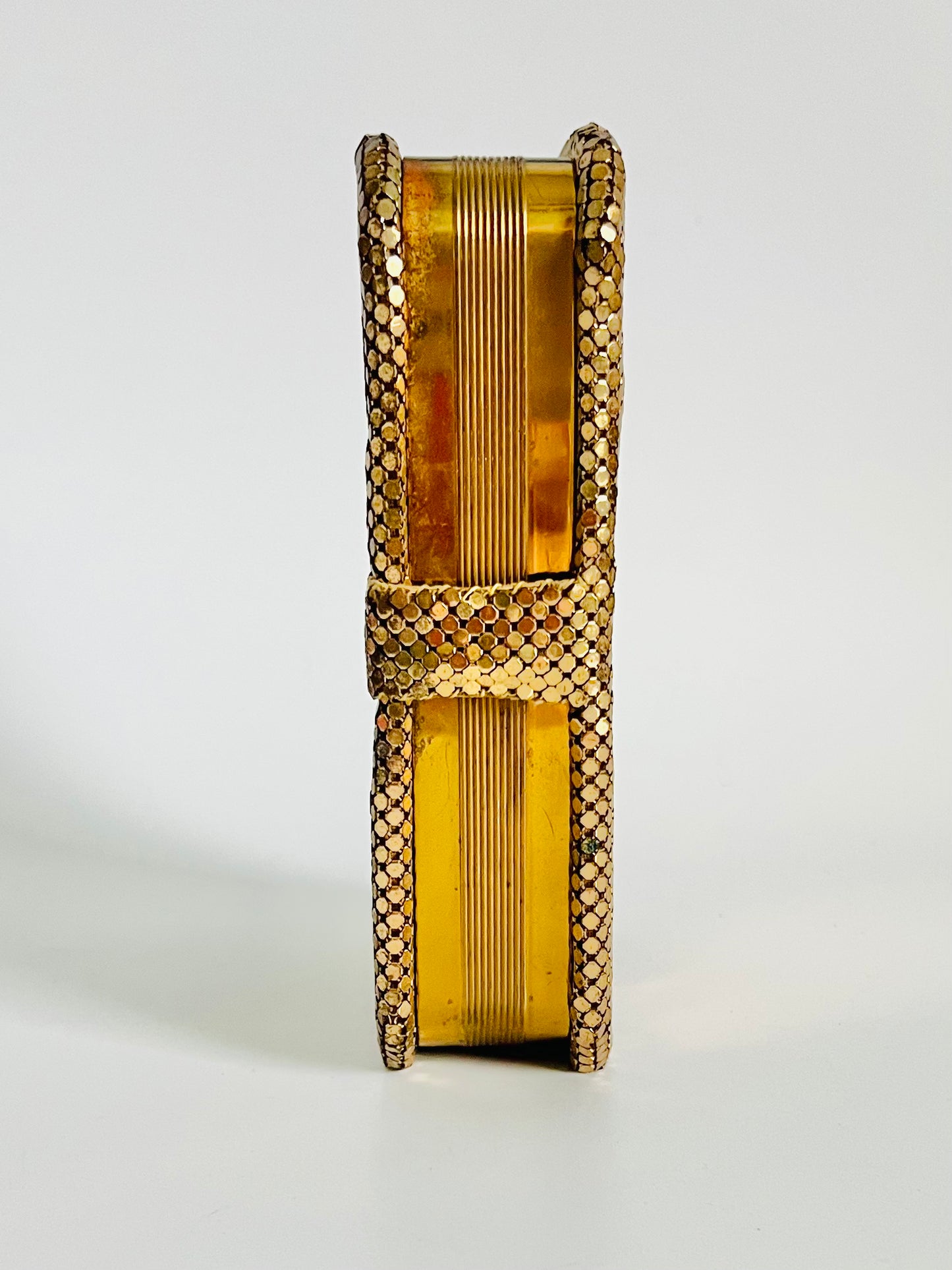 MidCentury Gold Mesh Snap Closure Grooming Kit