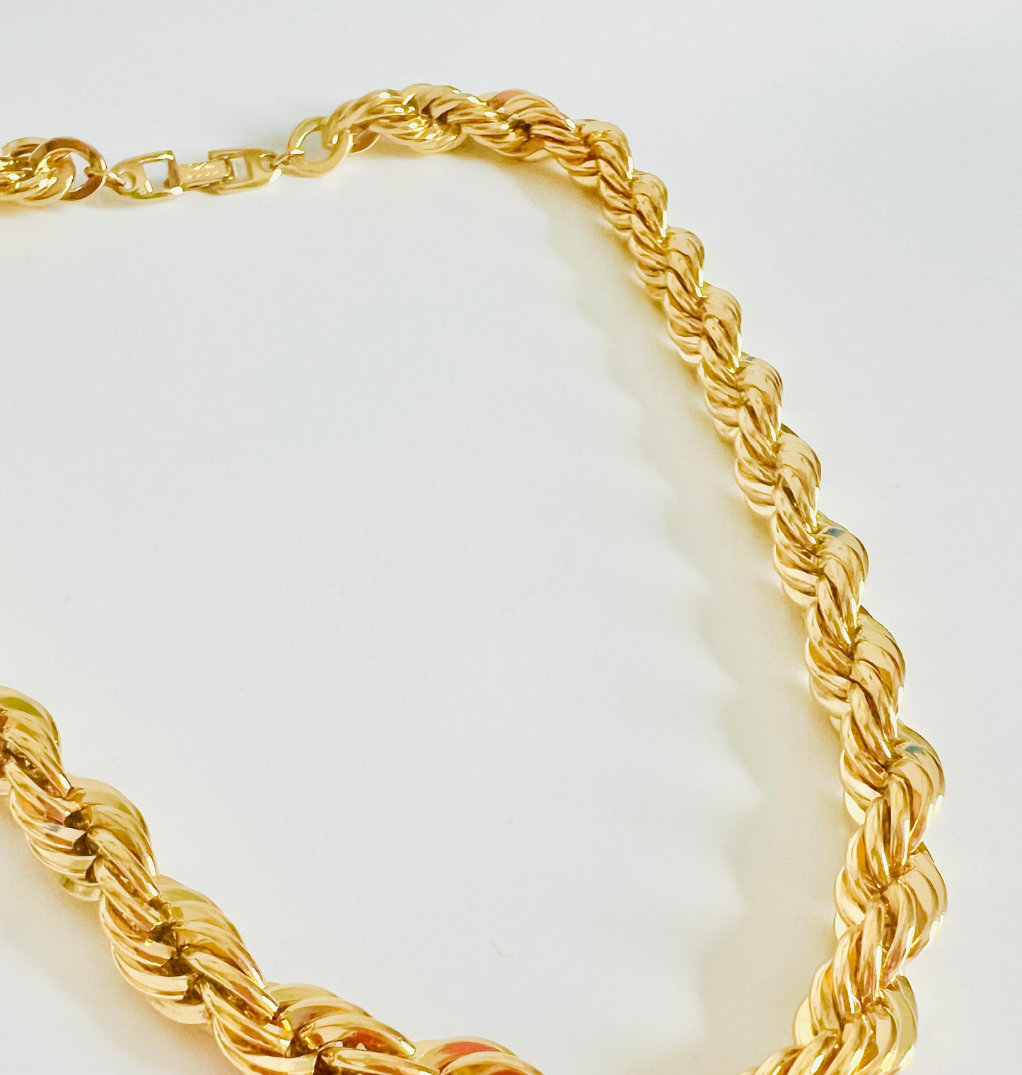 Vintage Napier Classic Gold Rope Chain Necklace