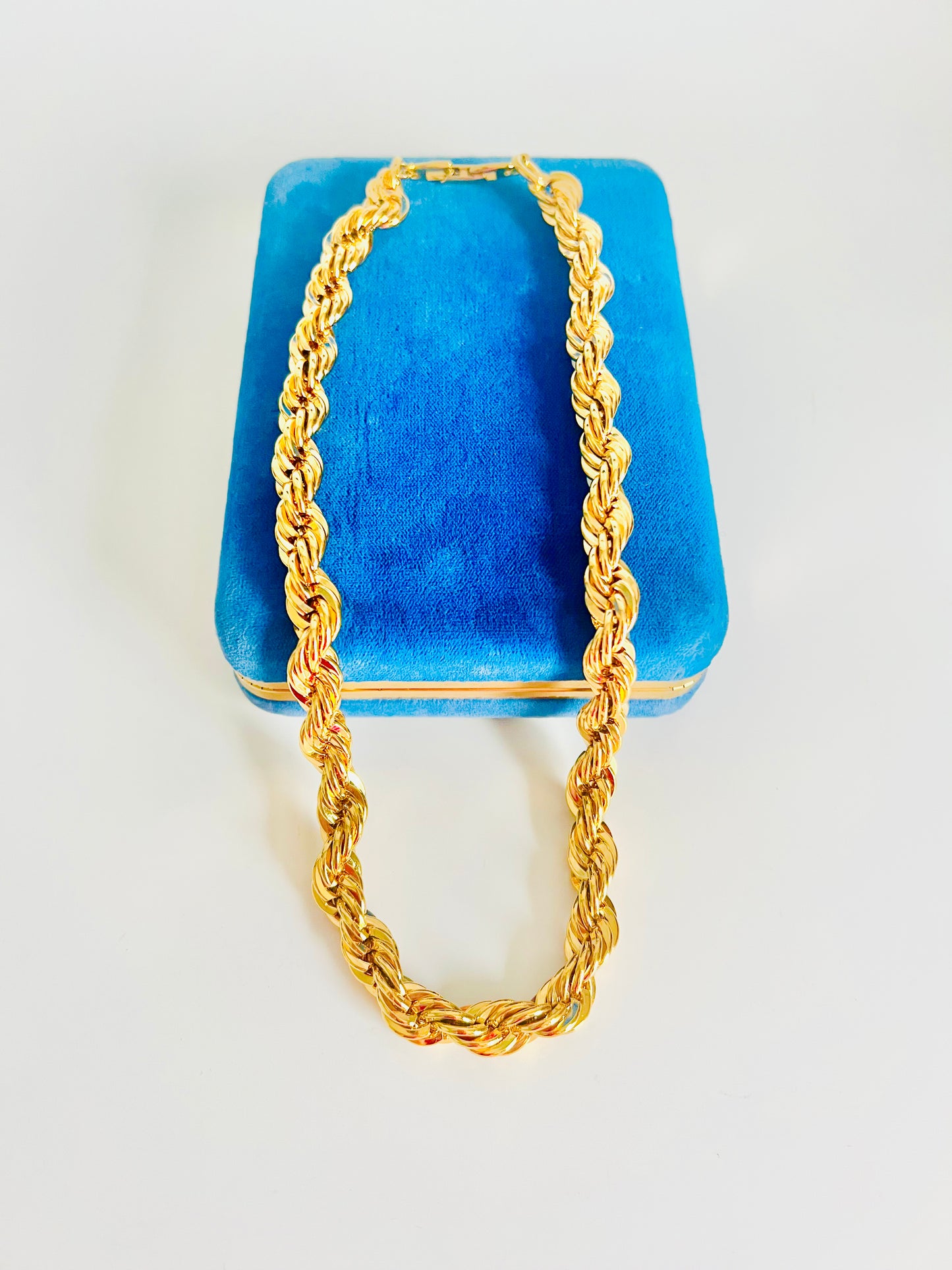 Vintage Napier Classic Gold Rope Chain Necklace