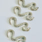 Vintage Small Etched Set of 4 Snake Paperweights