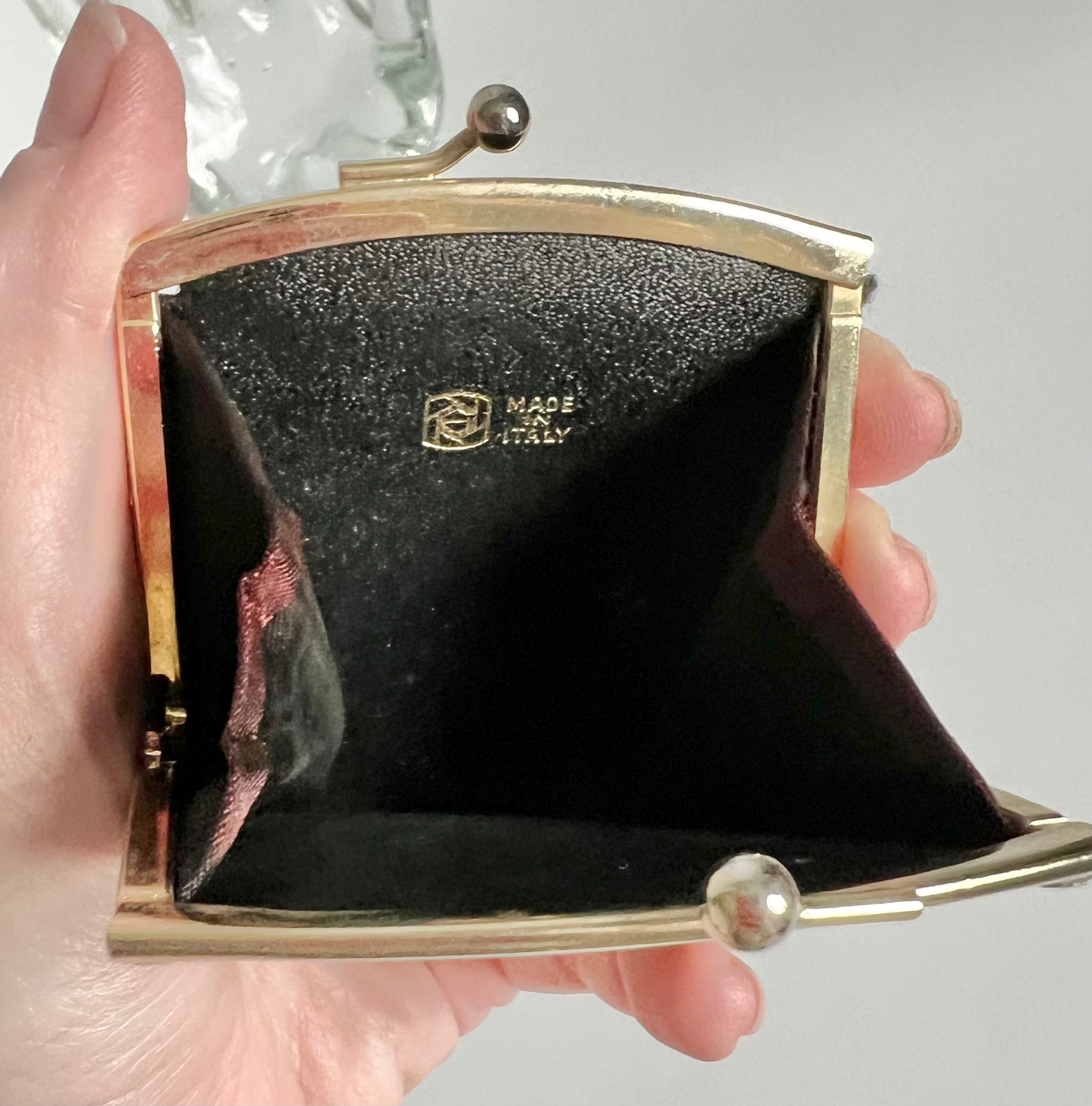Vintage Italian Silk Ballerina Coin Purse