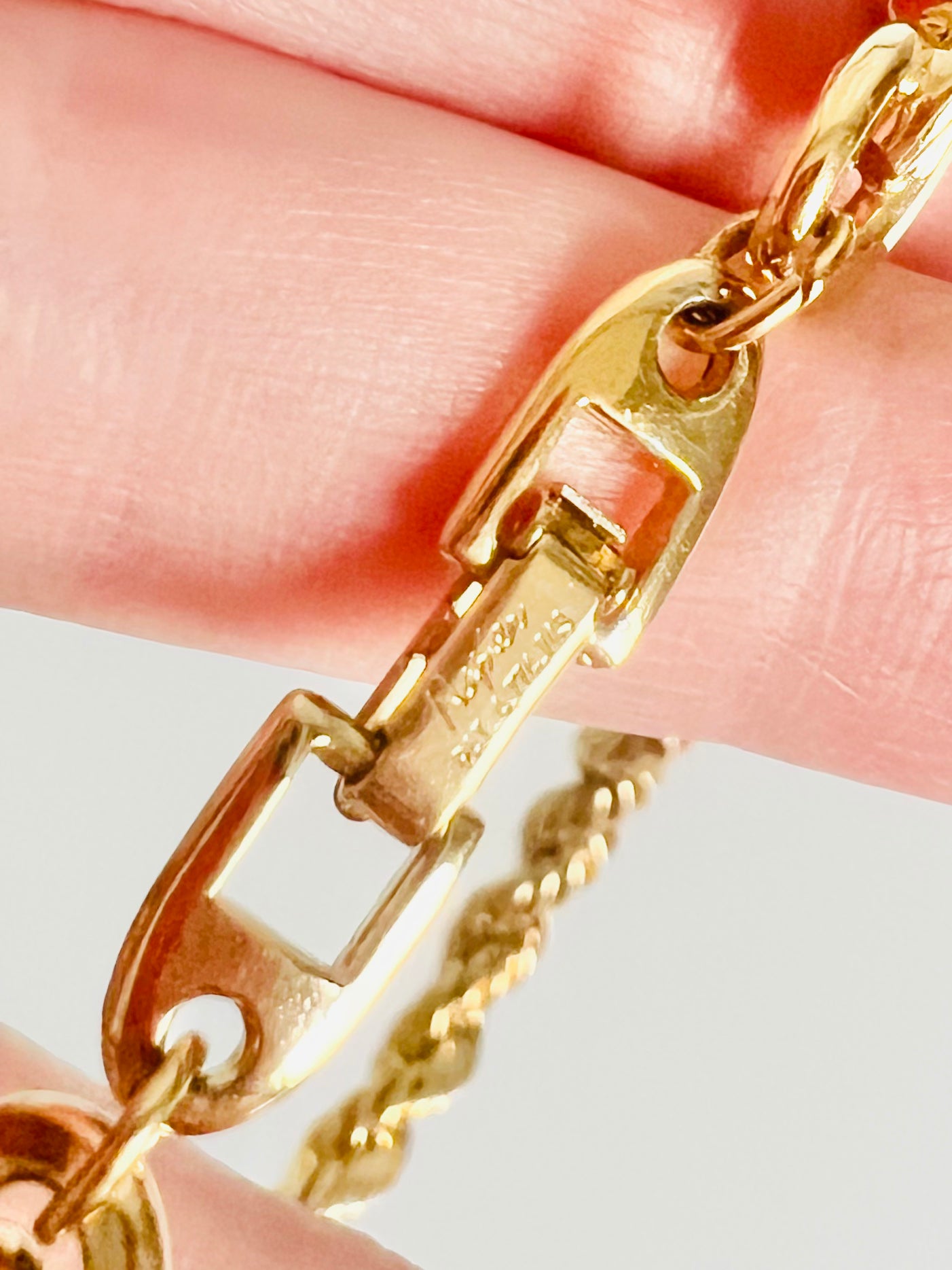Vintage Napier Classic Gold Rope Chain Necklace