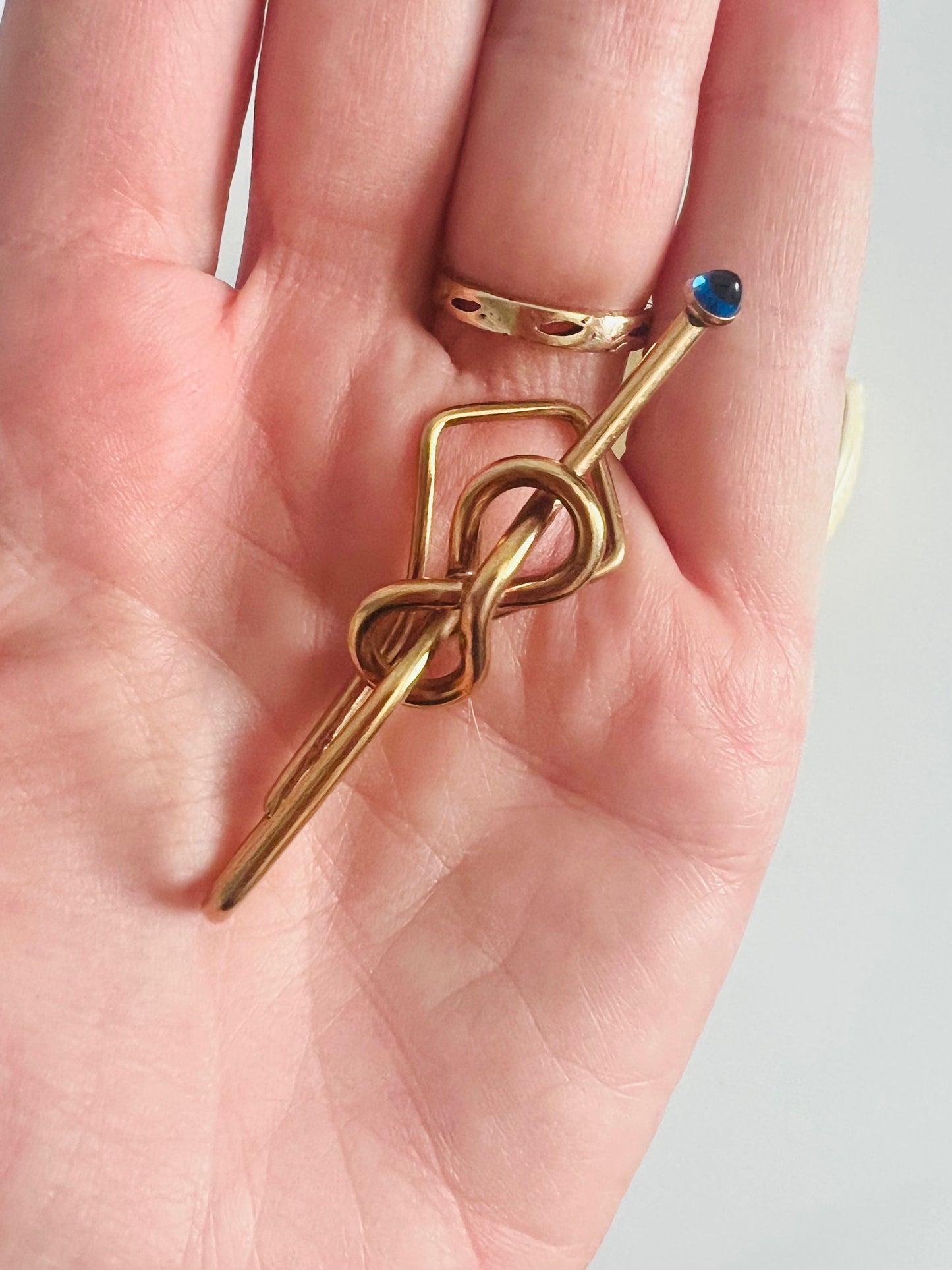 Vintage Swank Rolled Gold Plated Midcentury Tie Bar