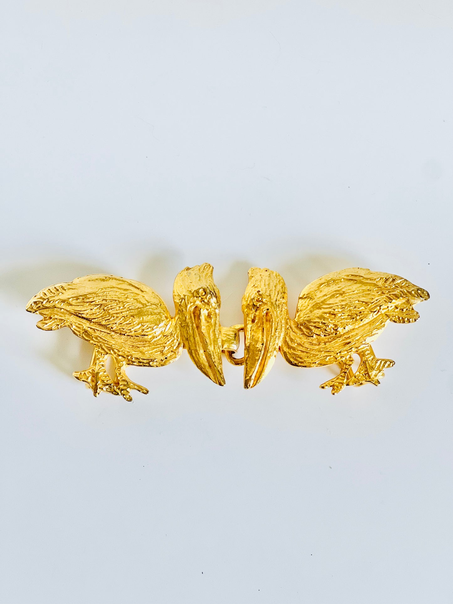 Mimi Di N 1974 Rare Gold Tone Pelican Belt Buckle