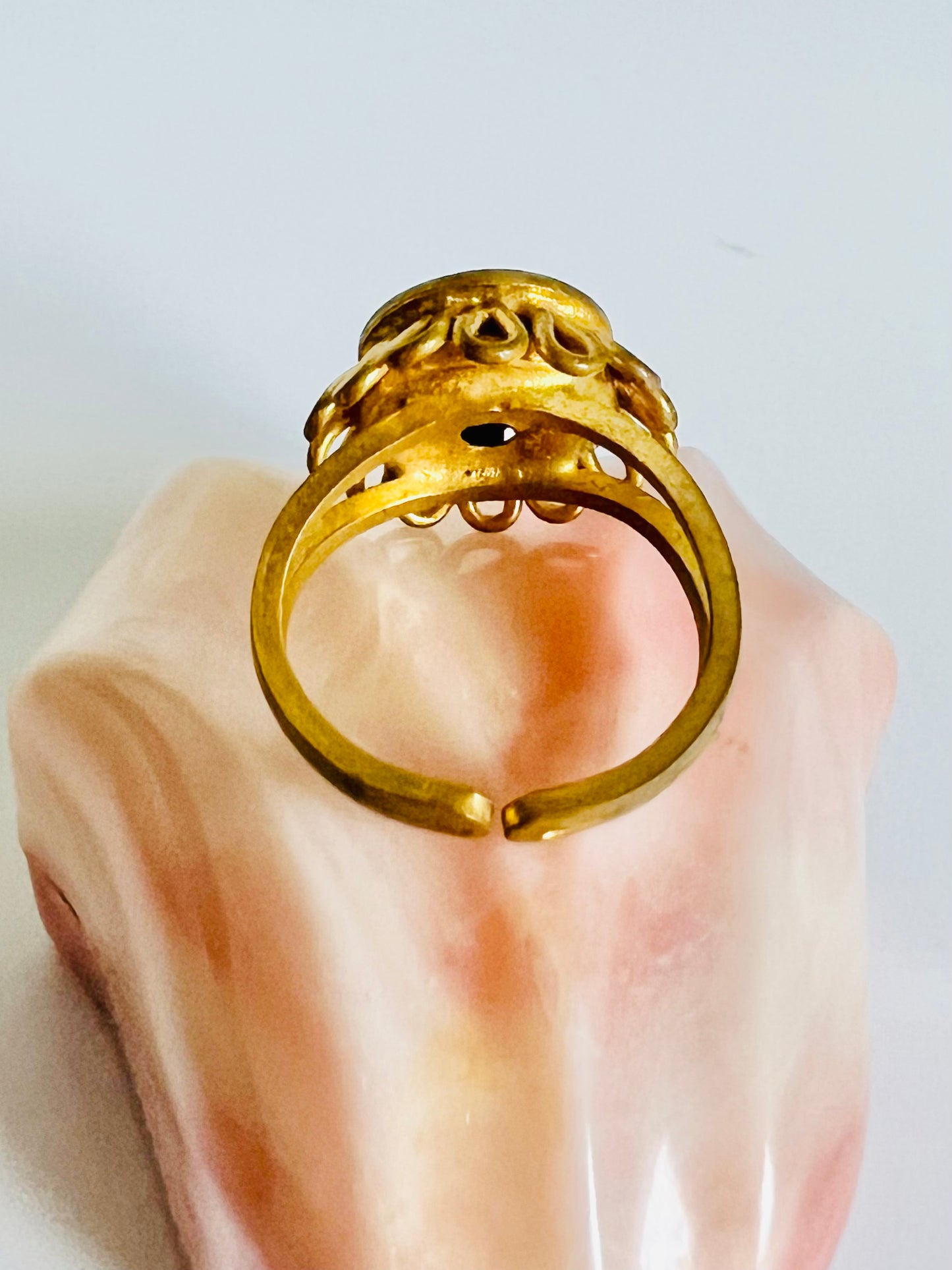 Vintage John F. Kennedy Western Germany Brass Ring