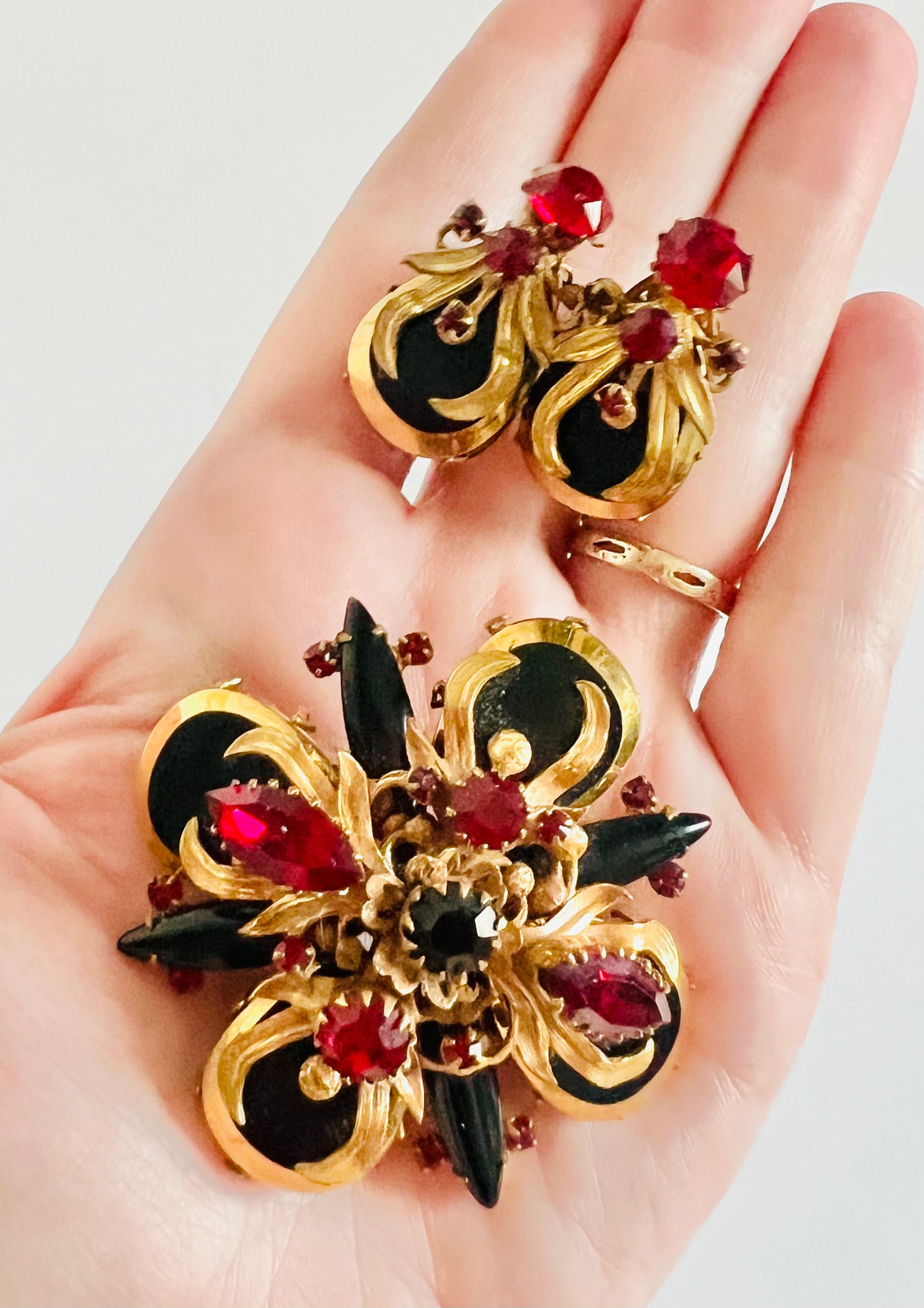 Original by Robert Stunning Brooch and Earrings Set
