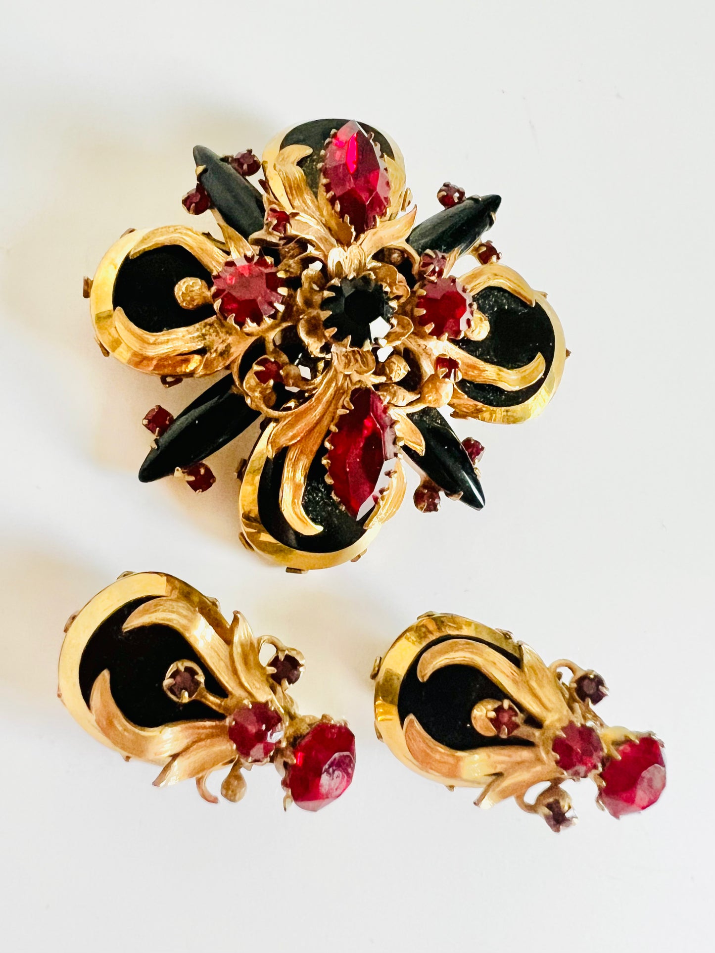 Original by Robert Stunning Brooch and Earrings Set