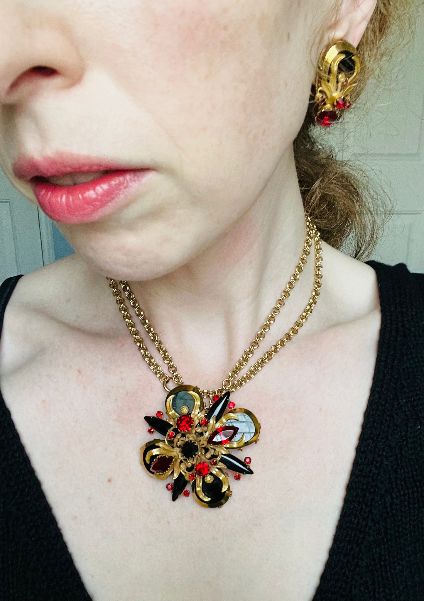 Original by Robert Stunning Brooch and Earrings Set