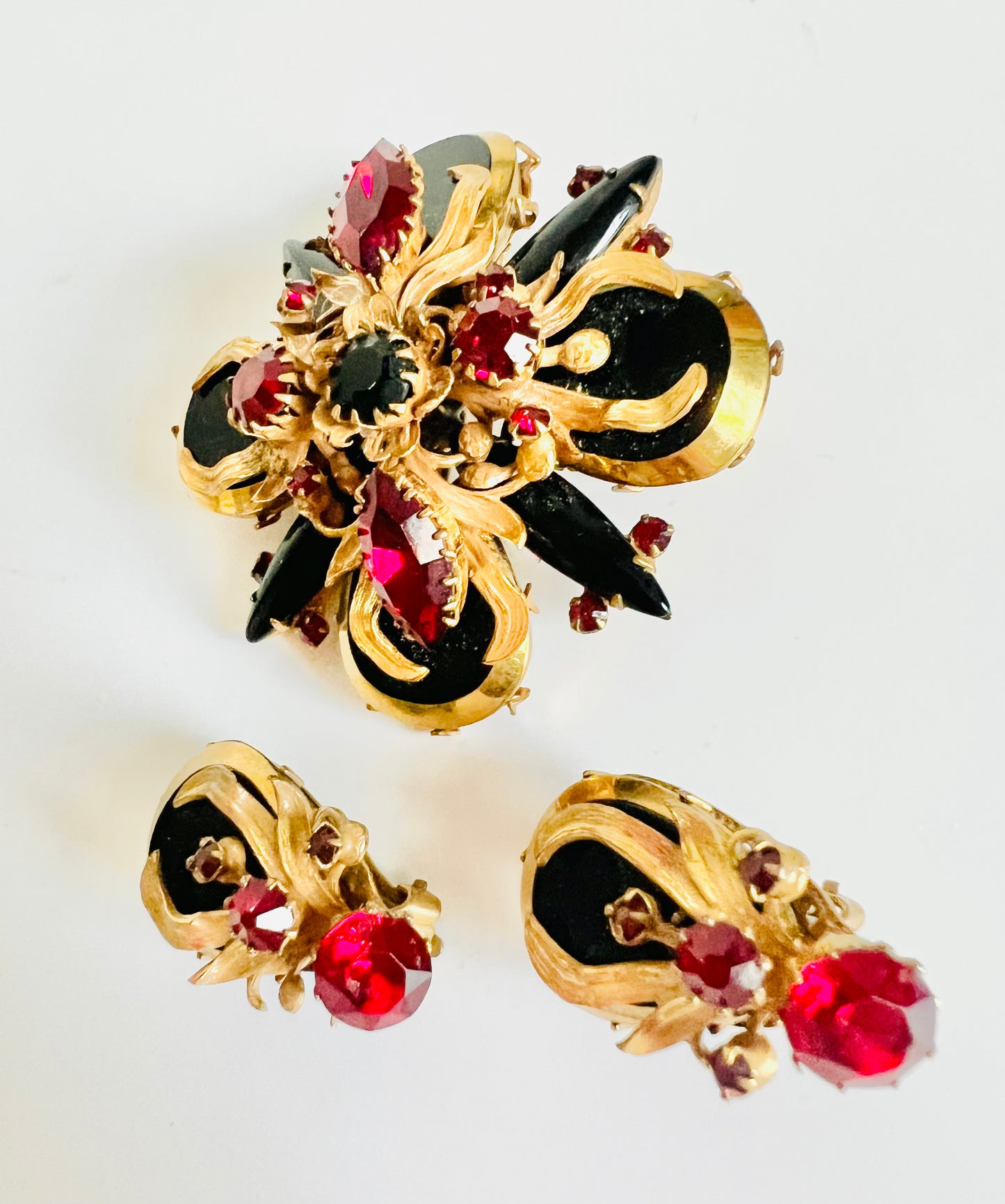 Original by Robert Stunning Brooch and Earrings Set