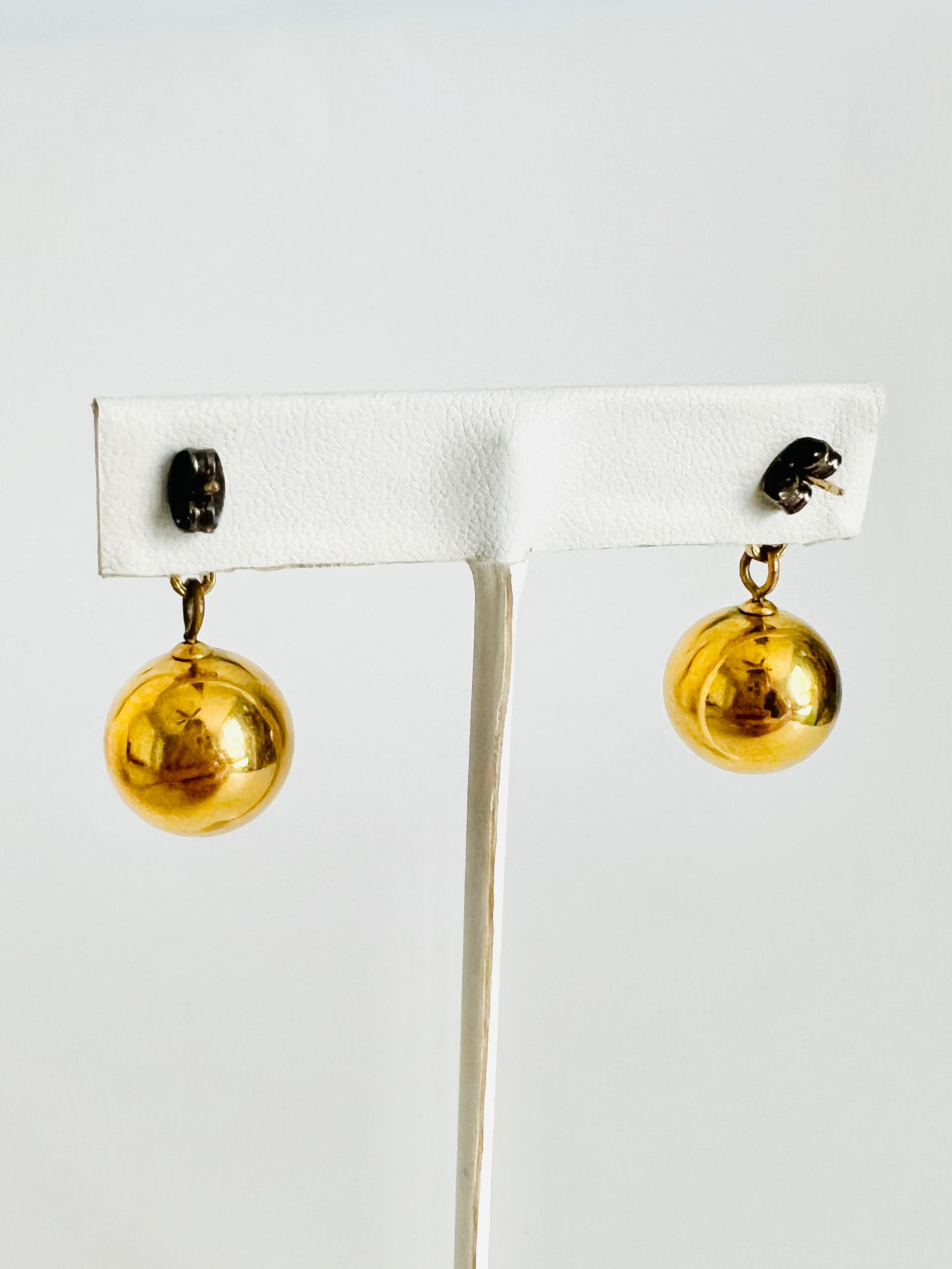 Vintage 1980s Anne Klein Style Gold Lion Earrings