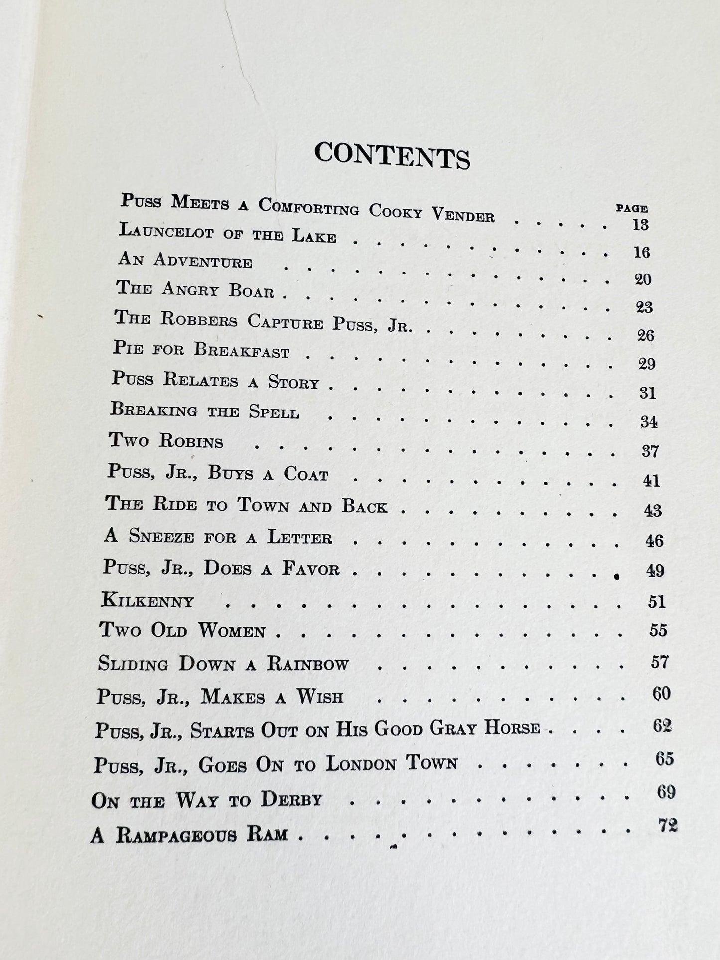 Antique Puss In Boots Jr. Harper Brothers 1917 Edition