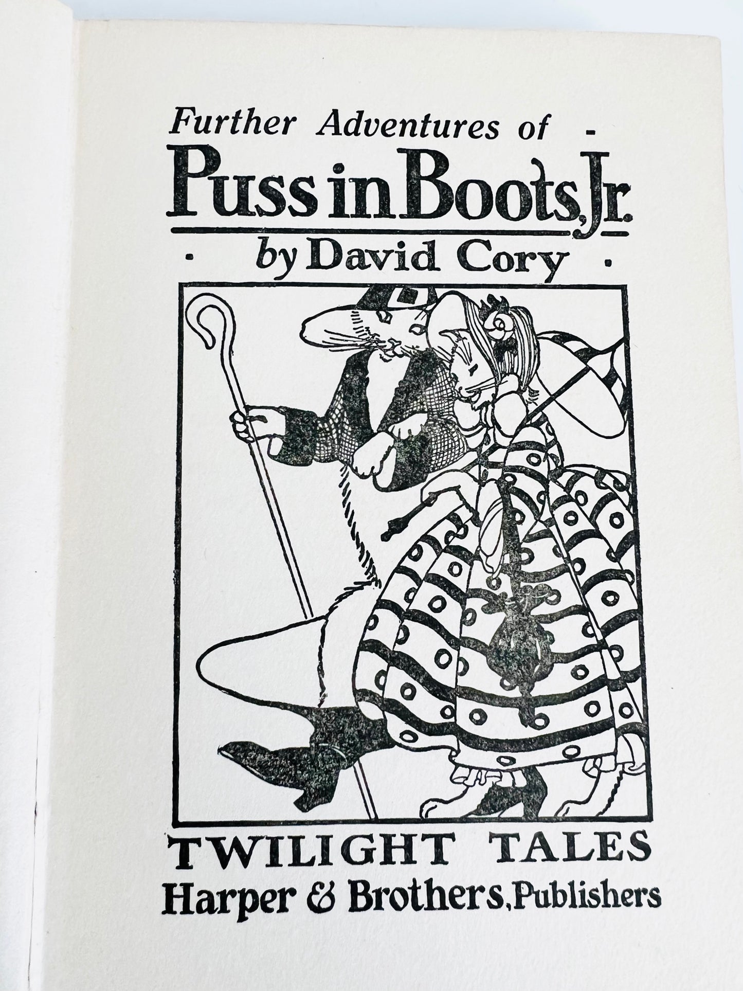 Antique Puss In Boots Jr. Harper Brothers 1917 Edition