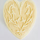 Vintage Heart Shaped Floral Celluloid Box