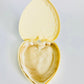 Vintage Heart Shaped Floral Celluloid Box