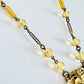 Vintage Citrine Czech Glass Enamel 1930s Necklace