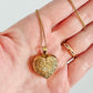 Vintage Sterling Vermeil Heart Locket Pendant Necklace