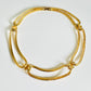 Vintage Gold 1980s Monet Curved Collar Necklace