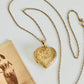 Vintage Sterling Vermeil Heart Locket Pendant Necklace