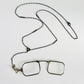 Rare Victorian Sterling Silver Lorgnette Eye Glass Necklace