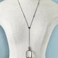 Rare Victorian Sterling Silver Lorgnette Eye Glass Necklace