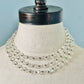 Vintage 1950s Faceted Glass Long Chain Necklace or Bracelet