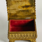 Vintage Midcentury Heavy Brass Keepsake Box with Ornate Feet