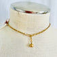 Vintage 1960s Lavender Flowers Celluloid Necklace