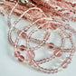 Vintage Lilac Glass Hand Beaded Long Necklace