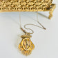 Antique Gold Filled Ornate Victorian Locket with Fob Chain