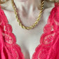 Vintage Napier Classic Gold Rope Chain Necklace