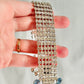 Rare Midcentury Sparkling Rhinestone Statement Bracelet