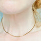 Early 1940s Rose Gold Tone Ornate Choker Chain Necklace