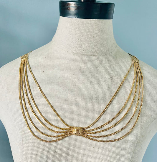 Vintage Designer Festoon Necklace