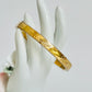 Vintage 14K G.F. Etched Gold Bangle Bracelet