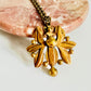 Vintage 1960s Seppo Tamminen Bronze Pendant Necklace