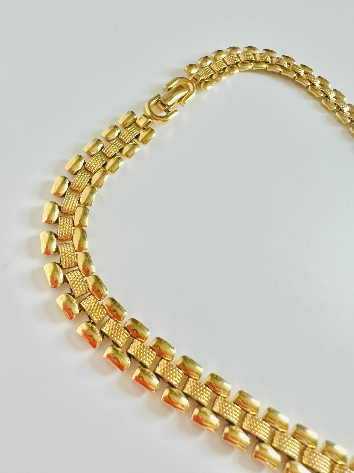 Vintage 1980s Monet Gold Plated Book Chain