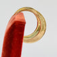 Vintage 90s Crescent Moon Shaped Hoop Earrings