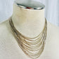 Vintage Liquid Sterling Multistrand Necklace