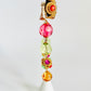 Vintage Deadstock Jeweled Acrylic Clip Statement Earrings